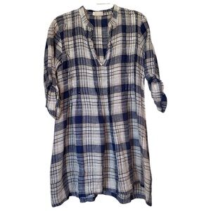 CP Shade Regina 100% Linen Tunic Top Size XS